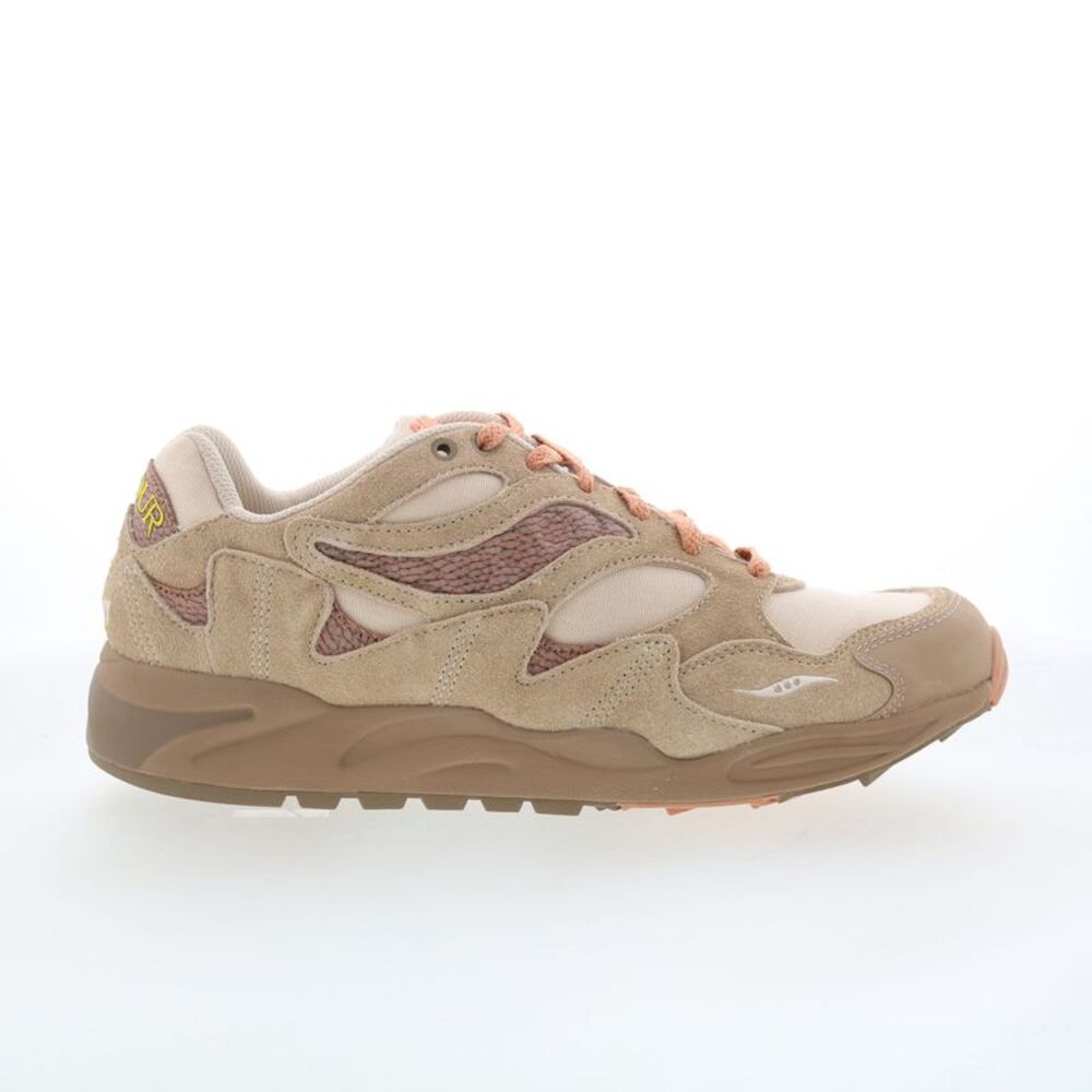 Saucony Mens Grid Shadow 2 Brown Shoes (NWT)
